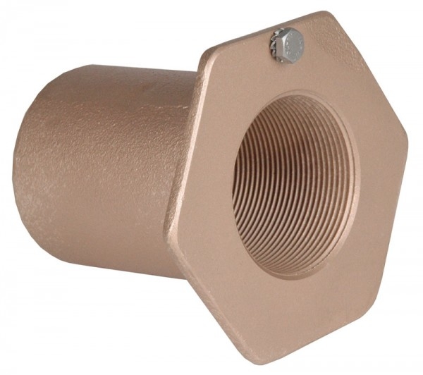 Wanddurchführungen und Verbindungselemente aus Rotguss für Fliesenbecken